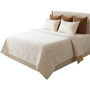 Hearth and Hand x Magnolia King Sz Cotton/Linen Duvet Cover and Pillow Sham Set